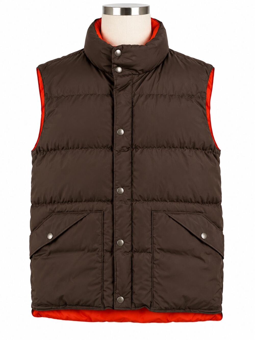 J. Crew Men’s Expedition Premium Down Puffer Vest - Brown - Size Large